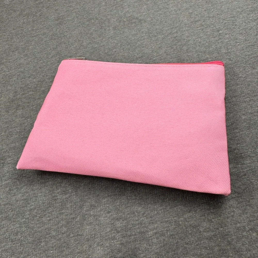 Pink S'mores Laugh Worry Less Zipper Pouch Cosmetic Bag‎ Pencil Case